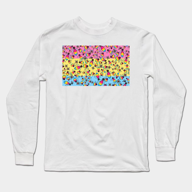Bee Pansexual Long Sleeve T-Shirt by GiggleFist